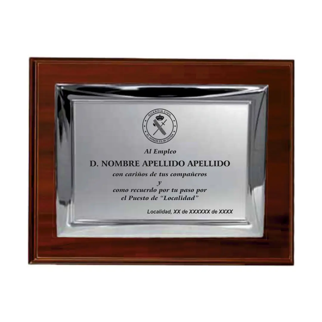 Placa Conmemorativa Guardia Civil